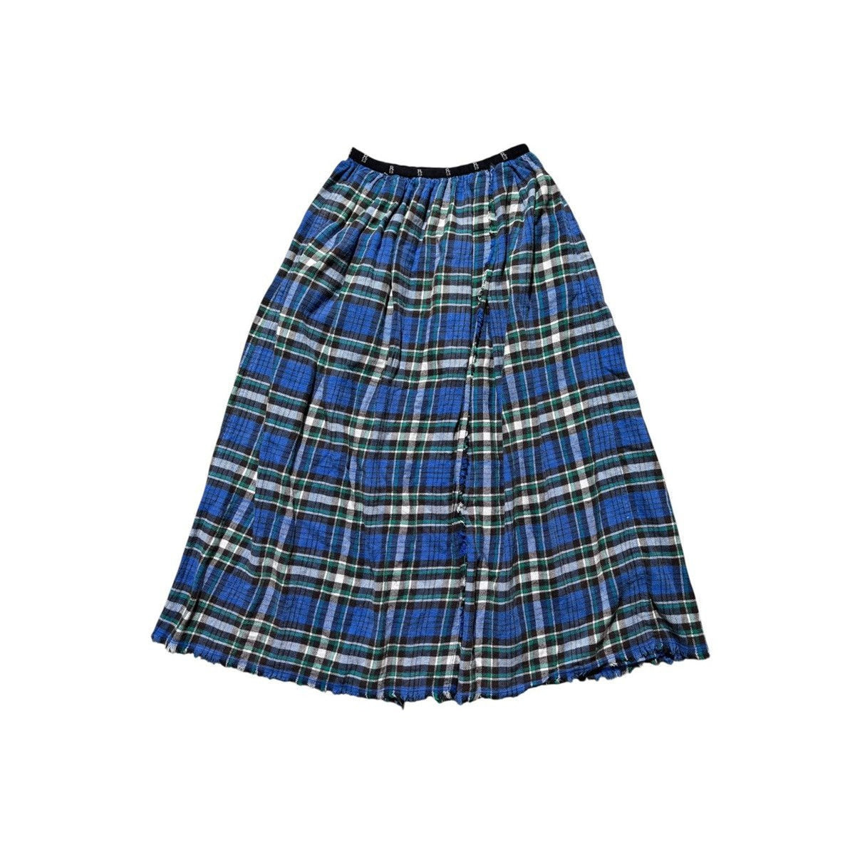 Flannel Maxi stretchy skirt