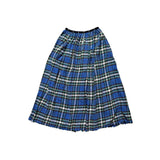 Flannel Maxi stretchy skirt