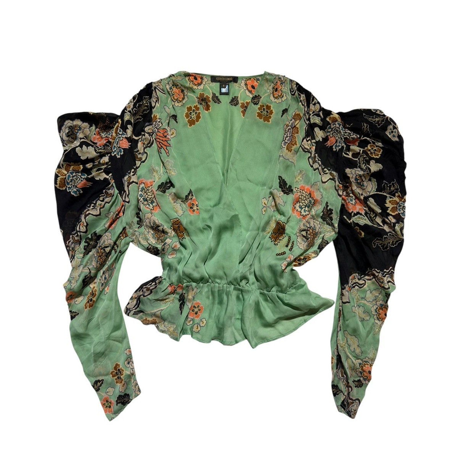SS03 chinoiserie silk blouse