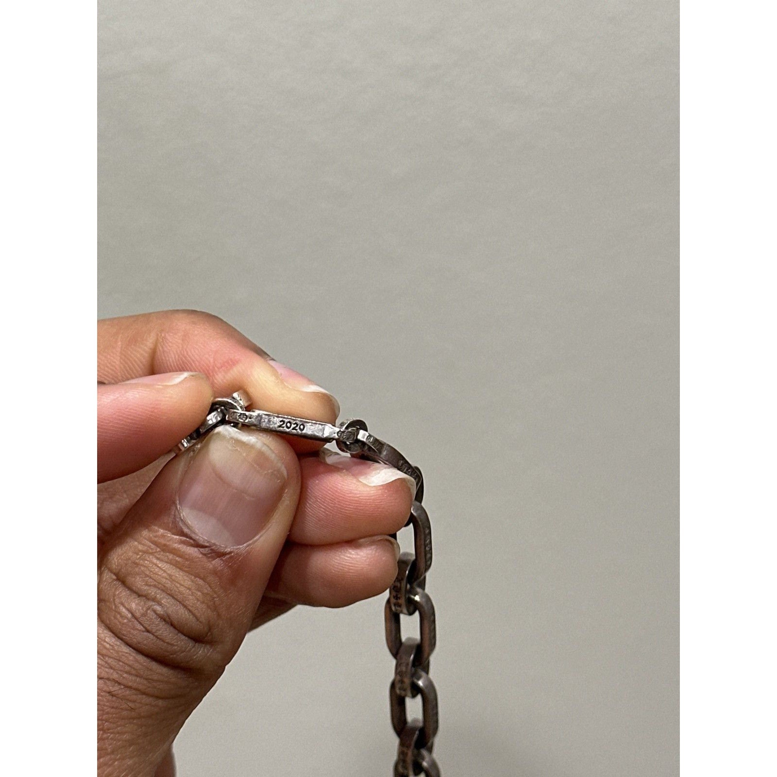 Chrome hearts paper chain bracelet