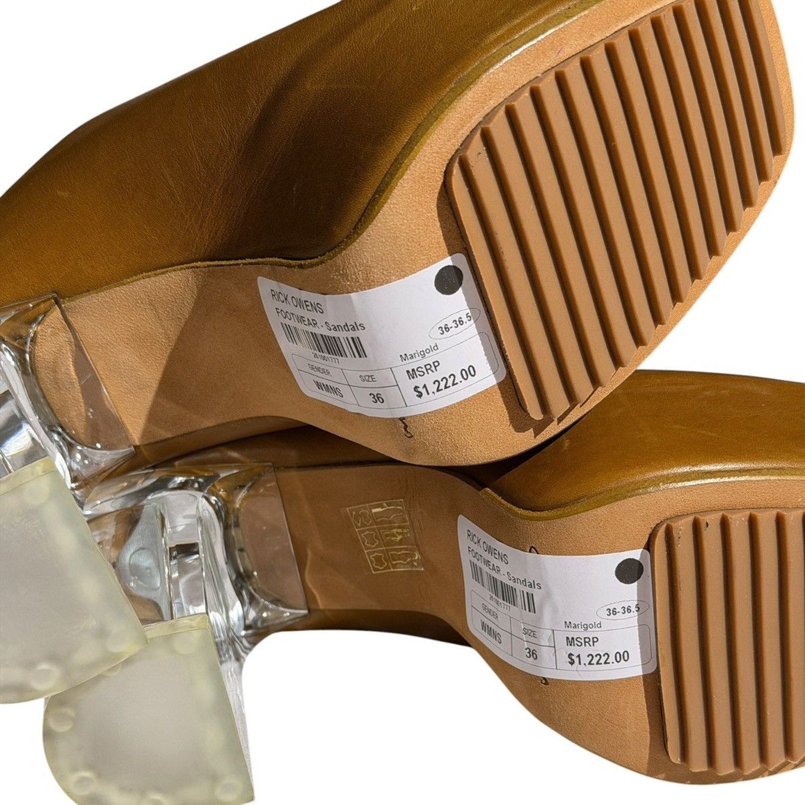 Bea arthur transparent heel mules