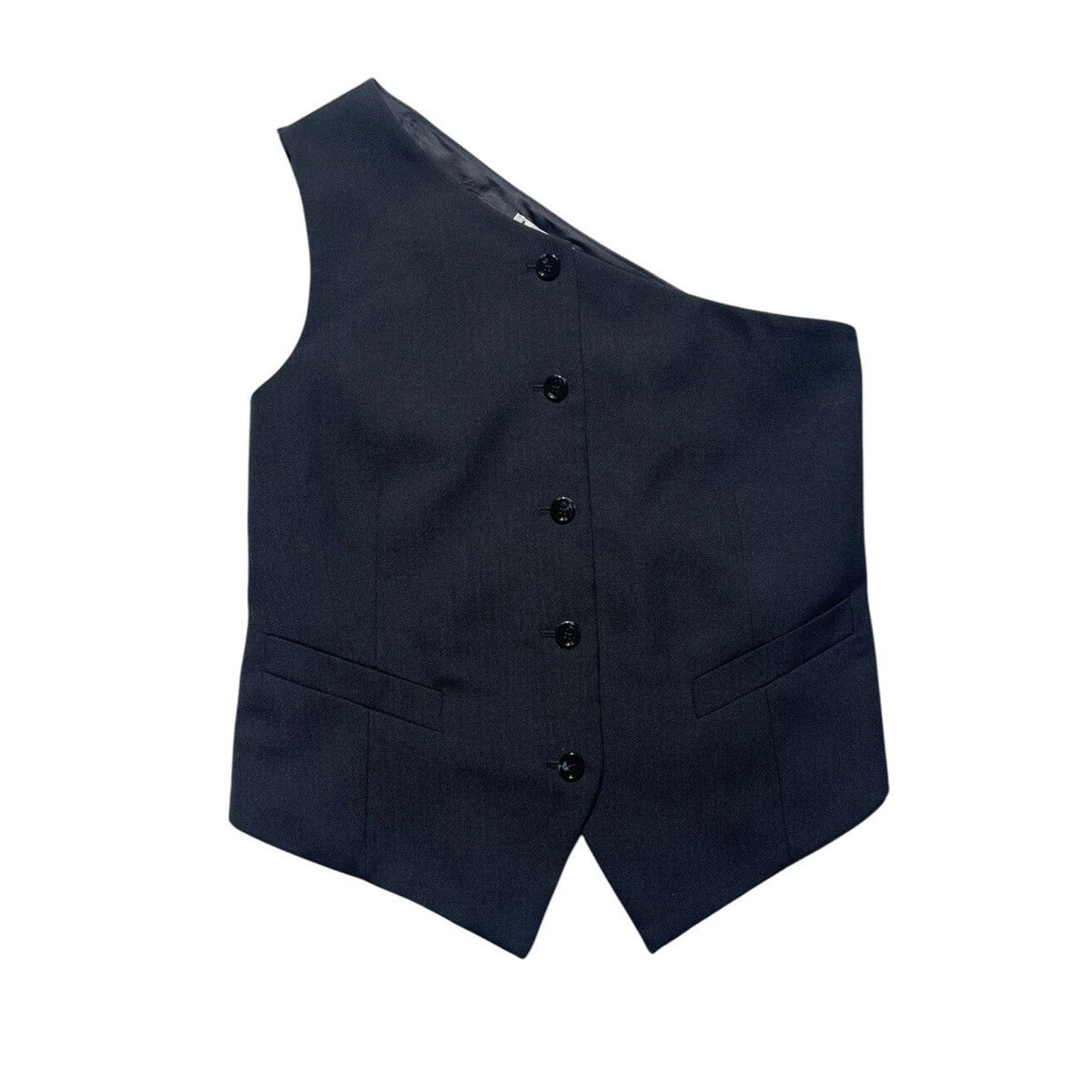 Asymmetric suit vest