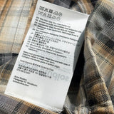 SS25 Hooded plaid overshirt