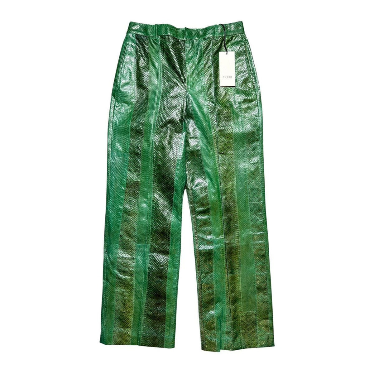 FW19 runway python leather pant