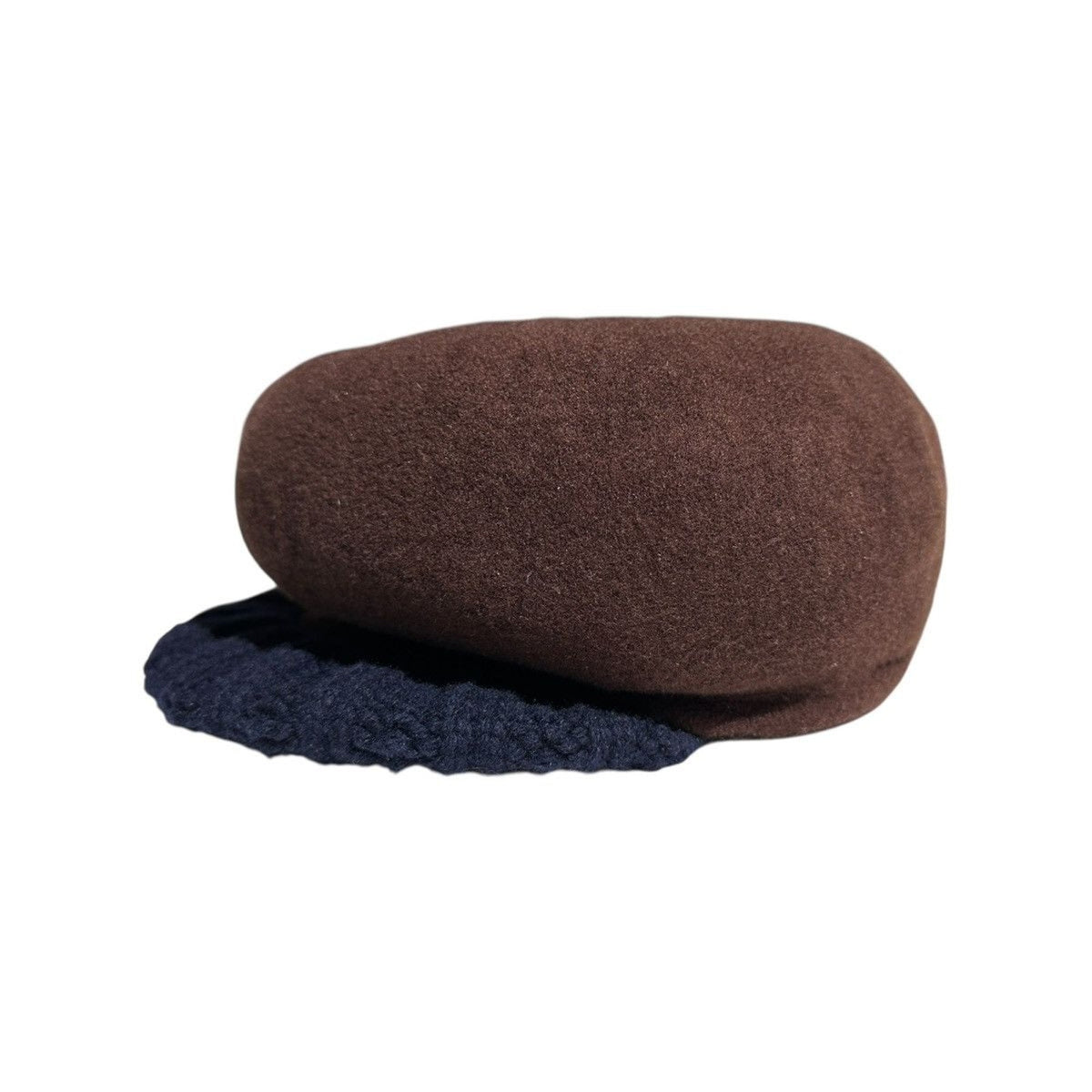 Wool hybrid beret cap