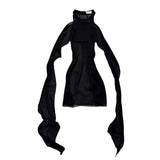Silk flowy neck button top