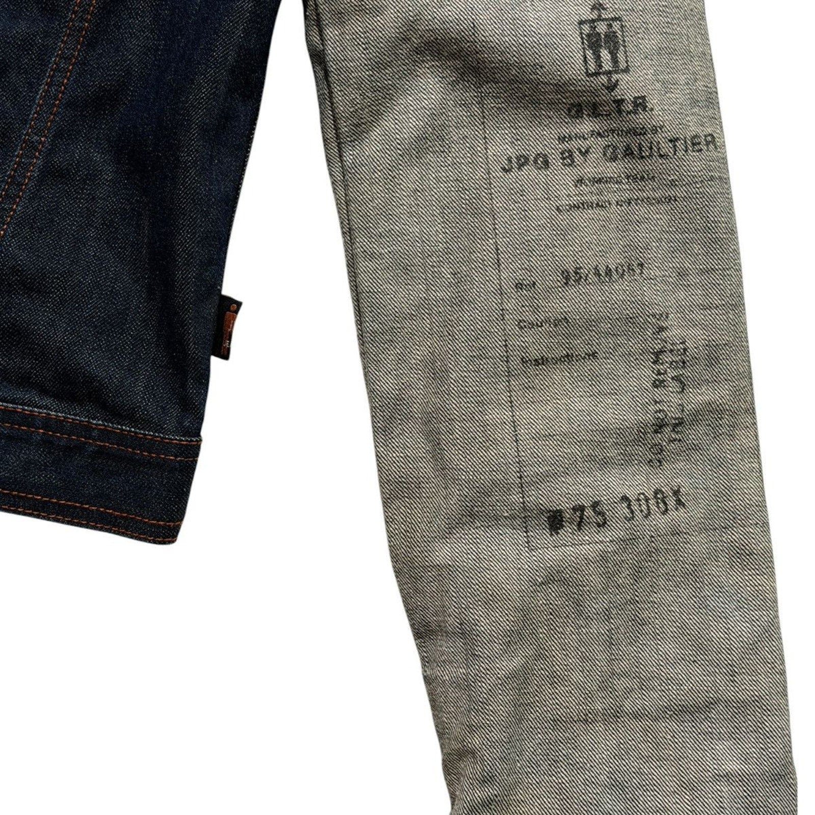 Extended sleeve denim jacket