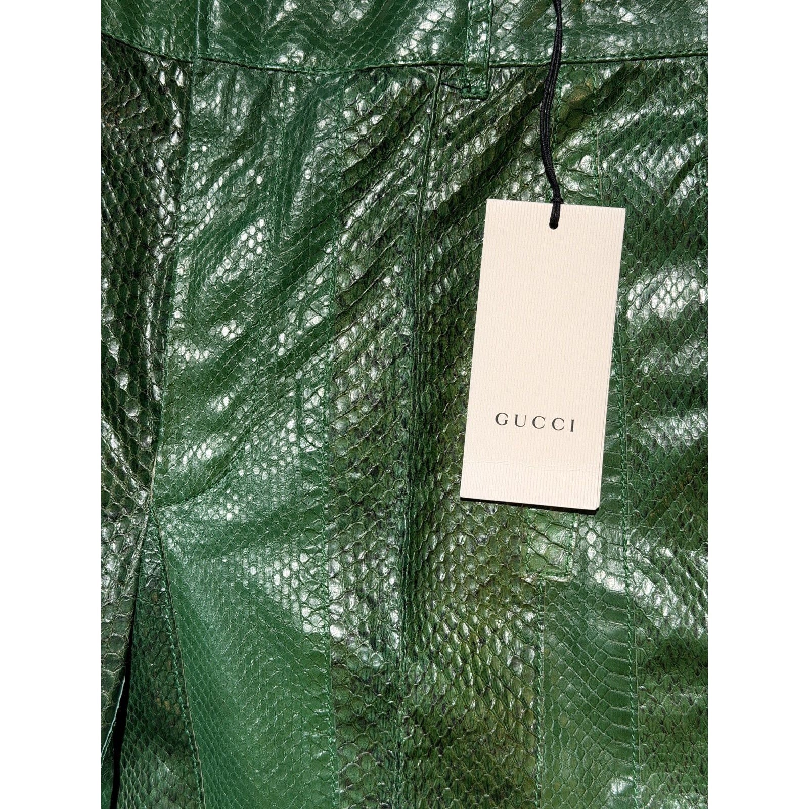FW19 runway python leather pant
