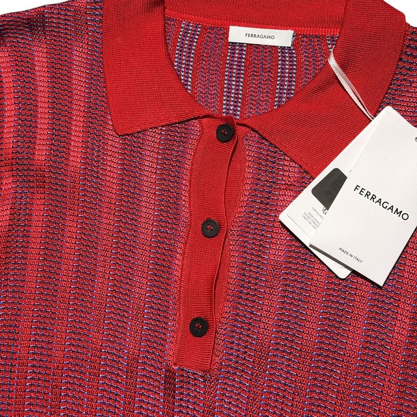 Mesh woven polo