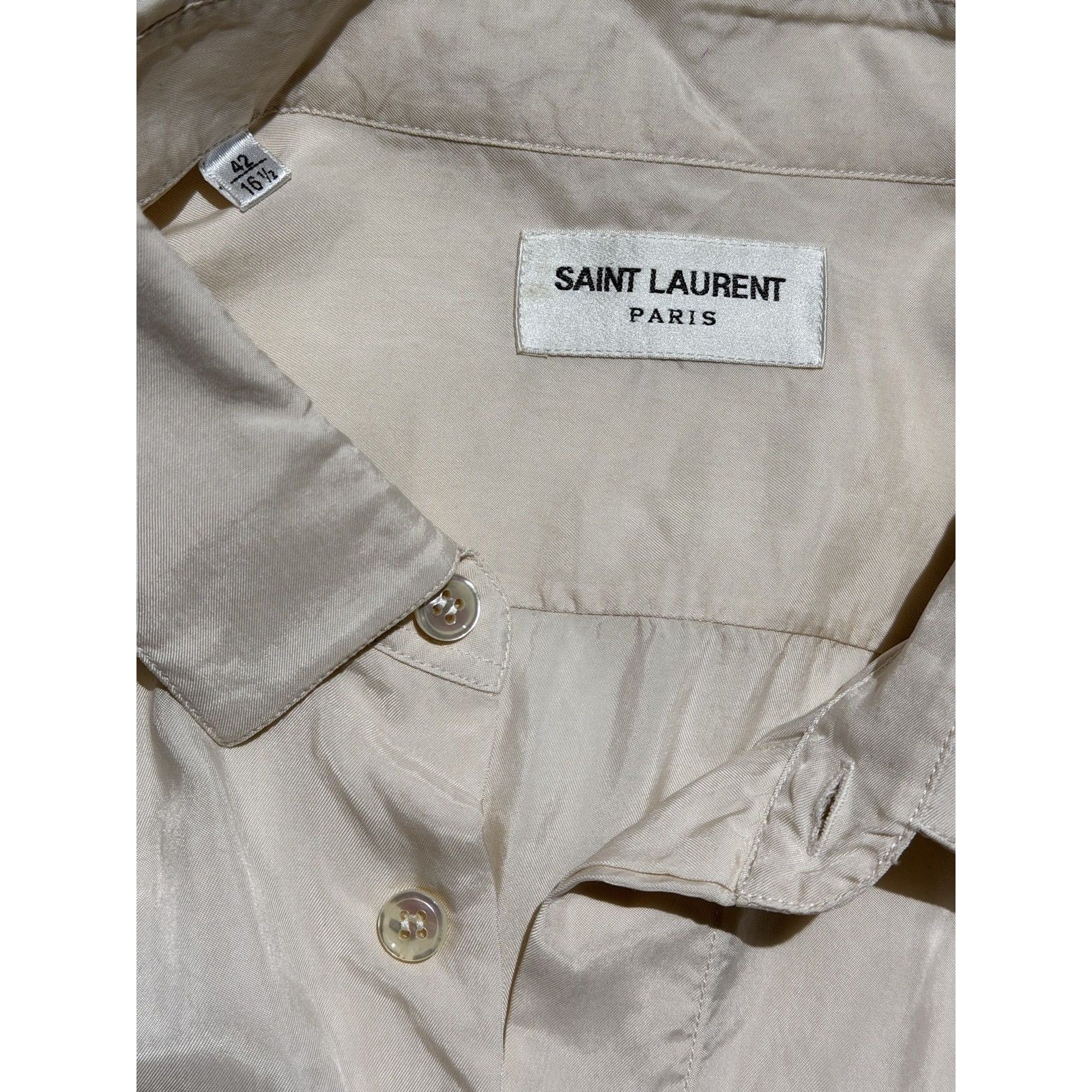 Cupro silk like button down