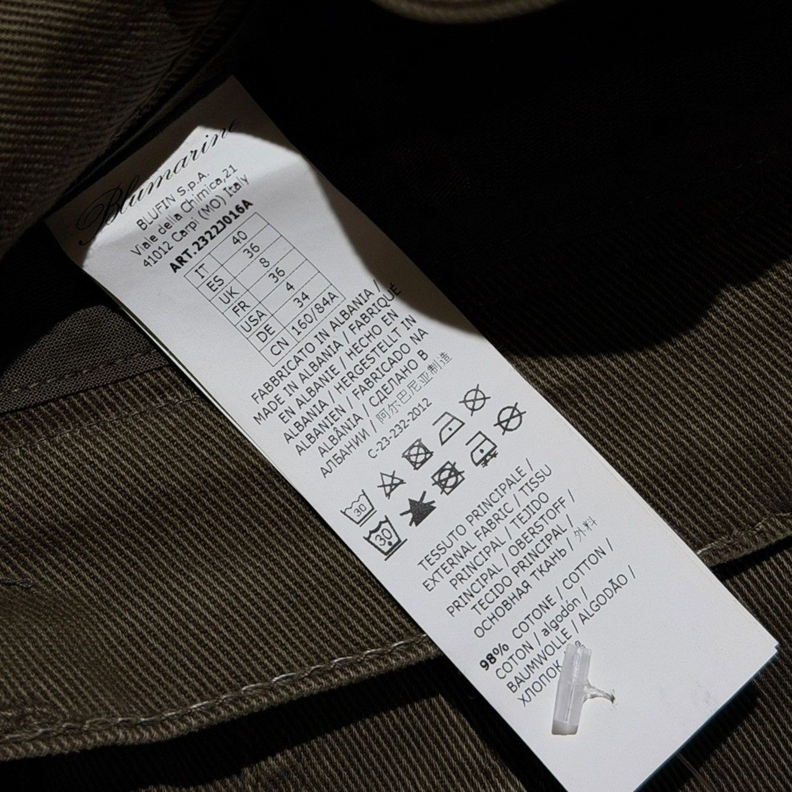 Strap cargo baggy pant