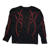 Embroidered hanging thread stitching long sleeve