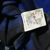 Denim trim plaid flannel