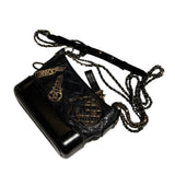 Gabrielle embellished quilted chainlink hobo