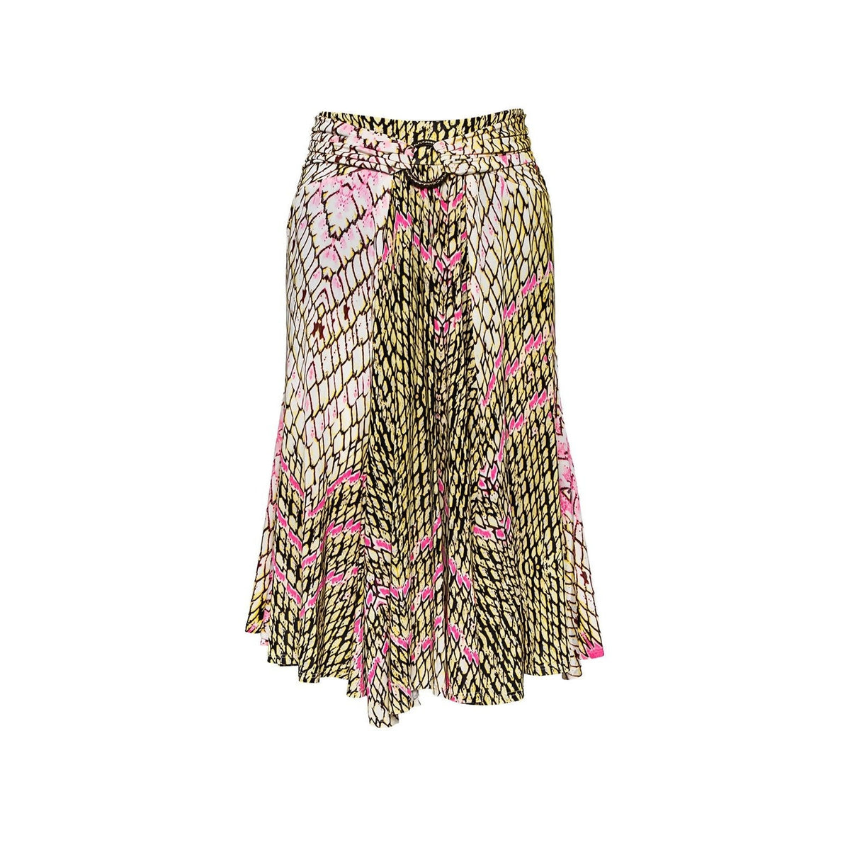Animal print flowy skirt