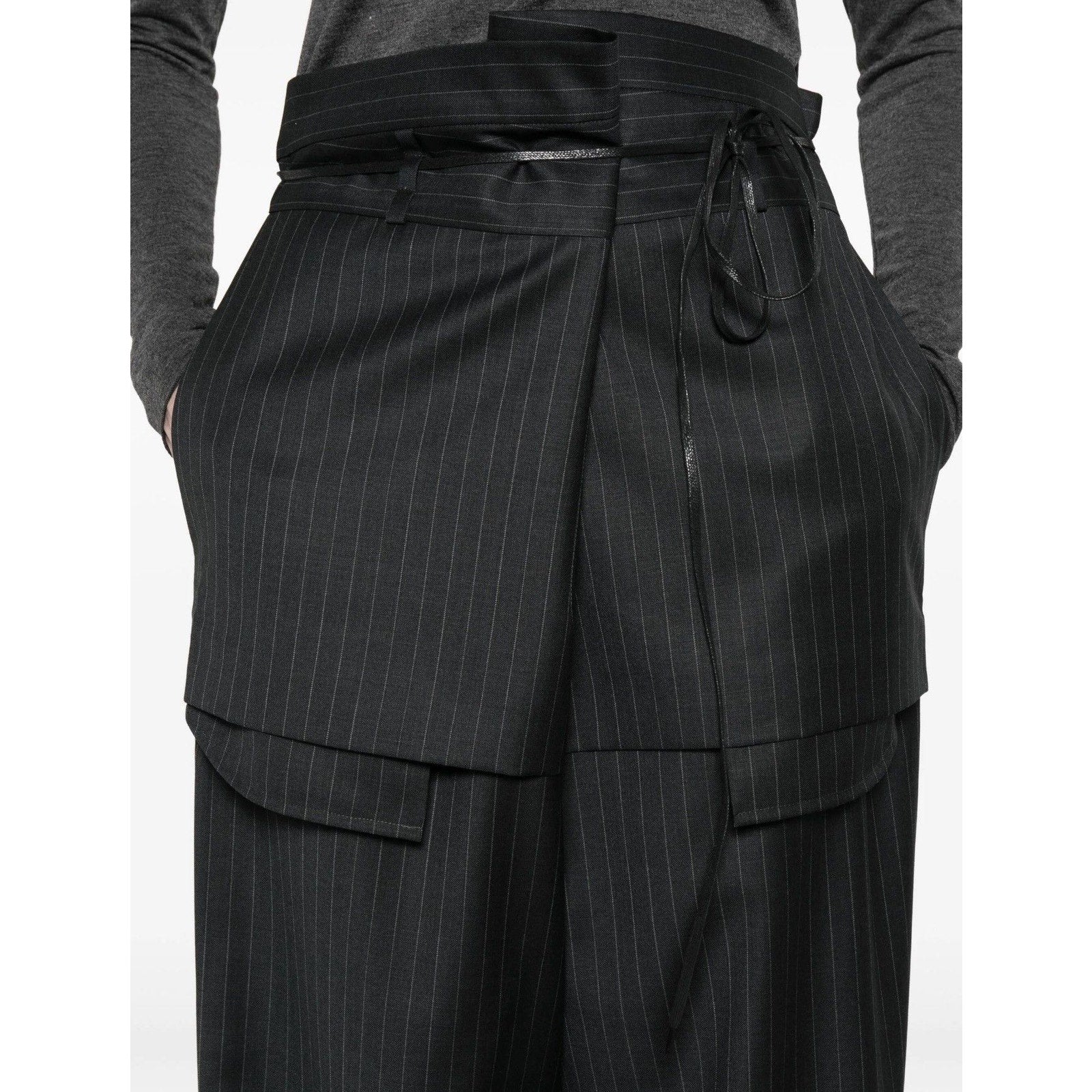 Adjustable layered skirt trouser