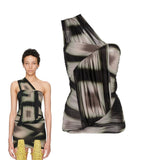 SS23 Edfu asymmetric draped top