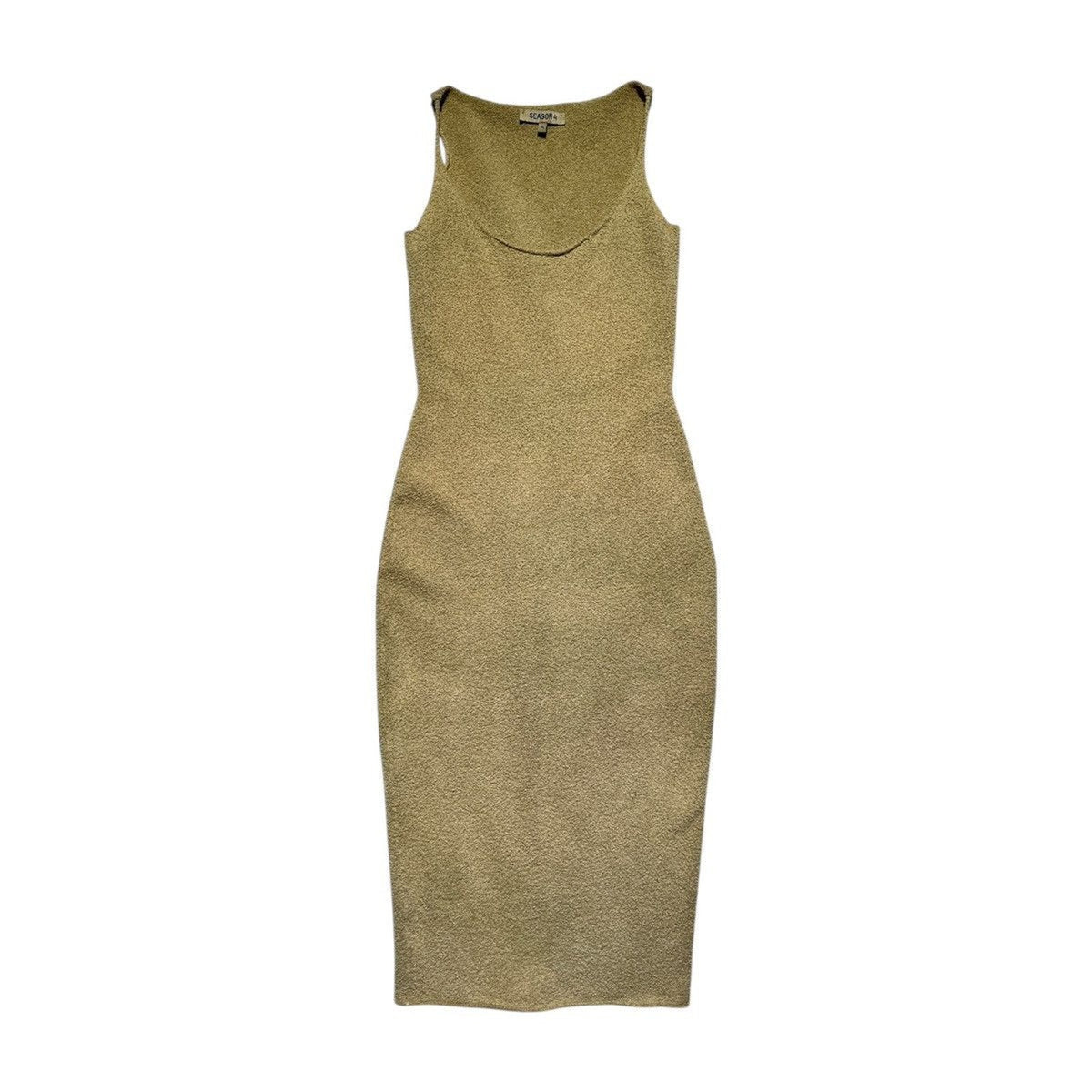 Nude stretch maxi dress