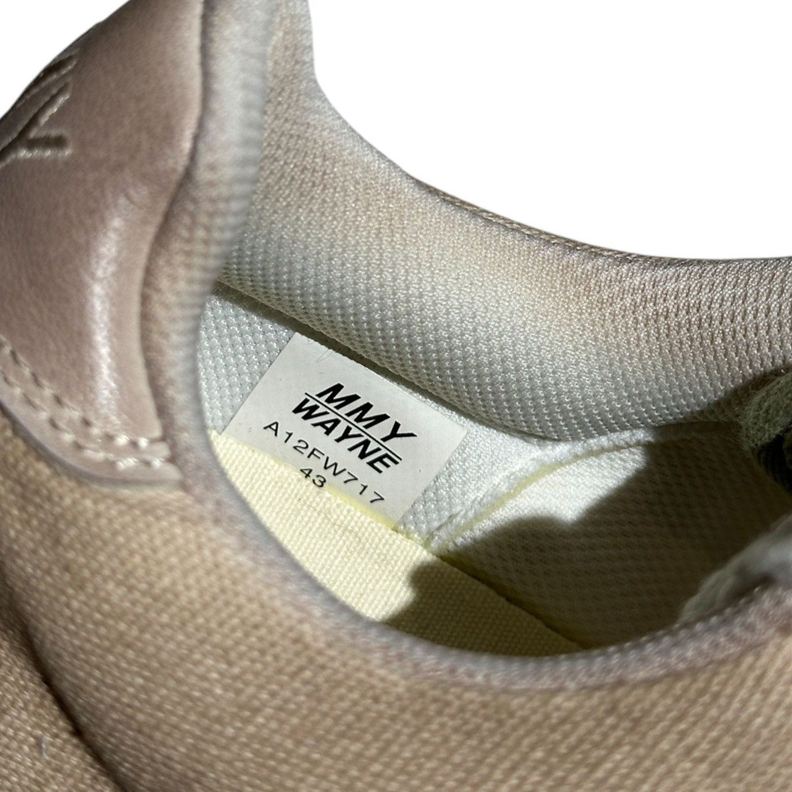 Melted sole Wayne washed canvas sneaker