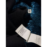 1994 runway wool fur panel cardigan