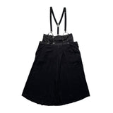 $1,500 layered suspender double waist maxi skirt