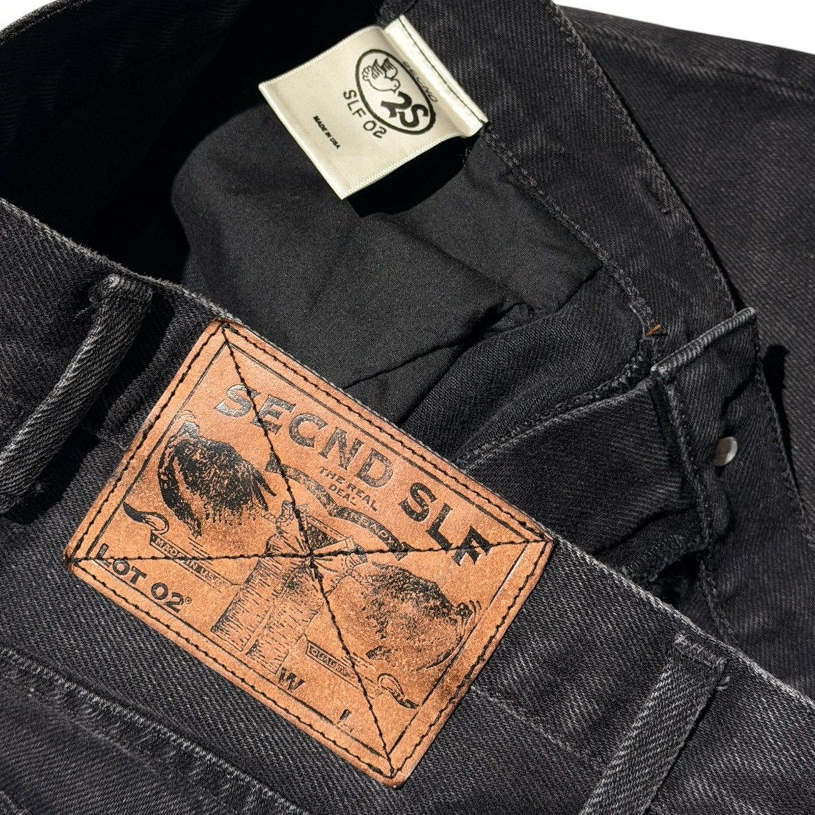 Baggy wide leg denim