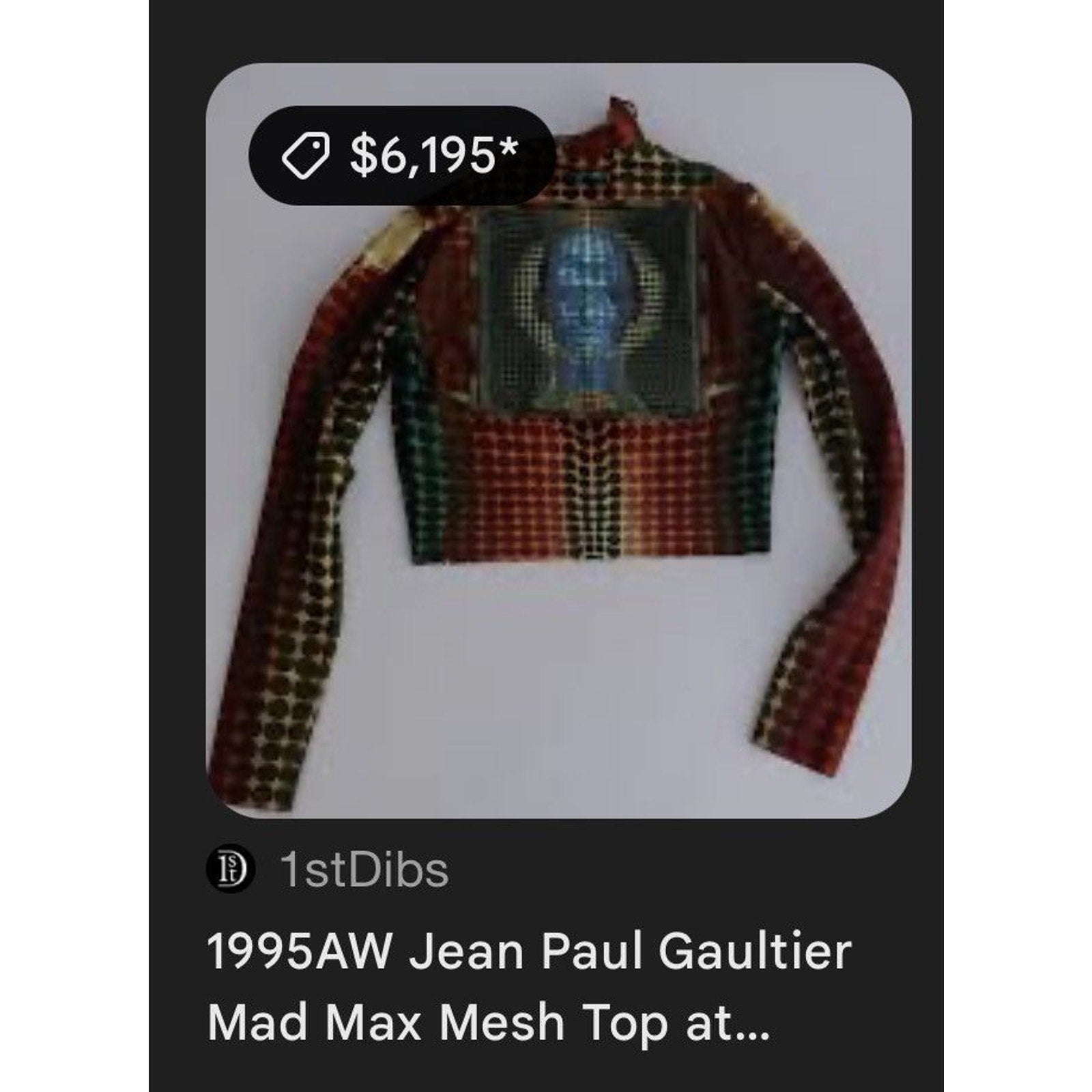 FW1995 runway cyber dot two piece set