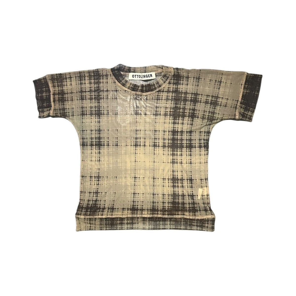 Plaid mesh tee