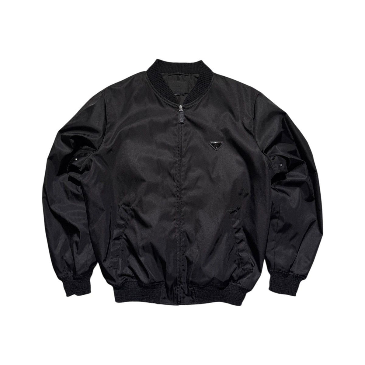 Renylon essential metal logo bomber