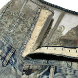 D-every corset lace flare denim