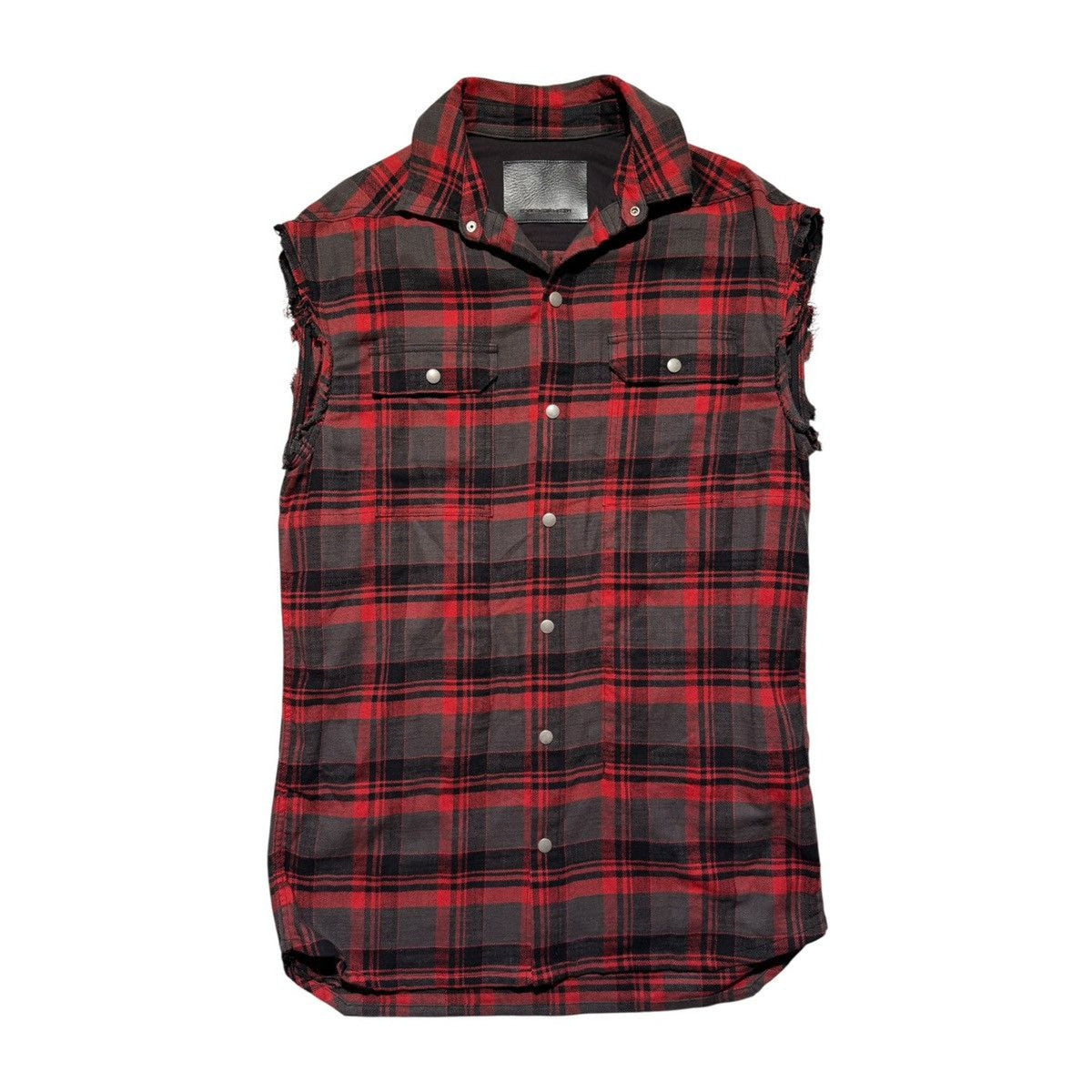 Plaid oversized backstrap flannel