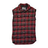 Plaid oversized backstrap flannel
