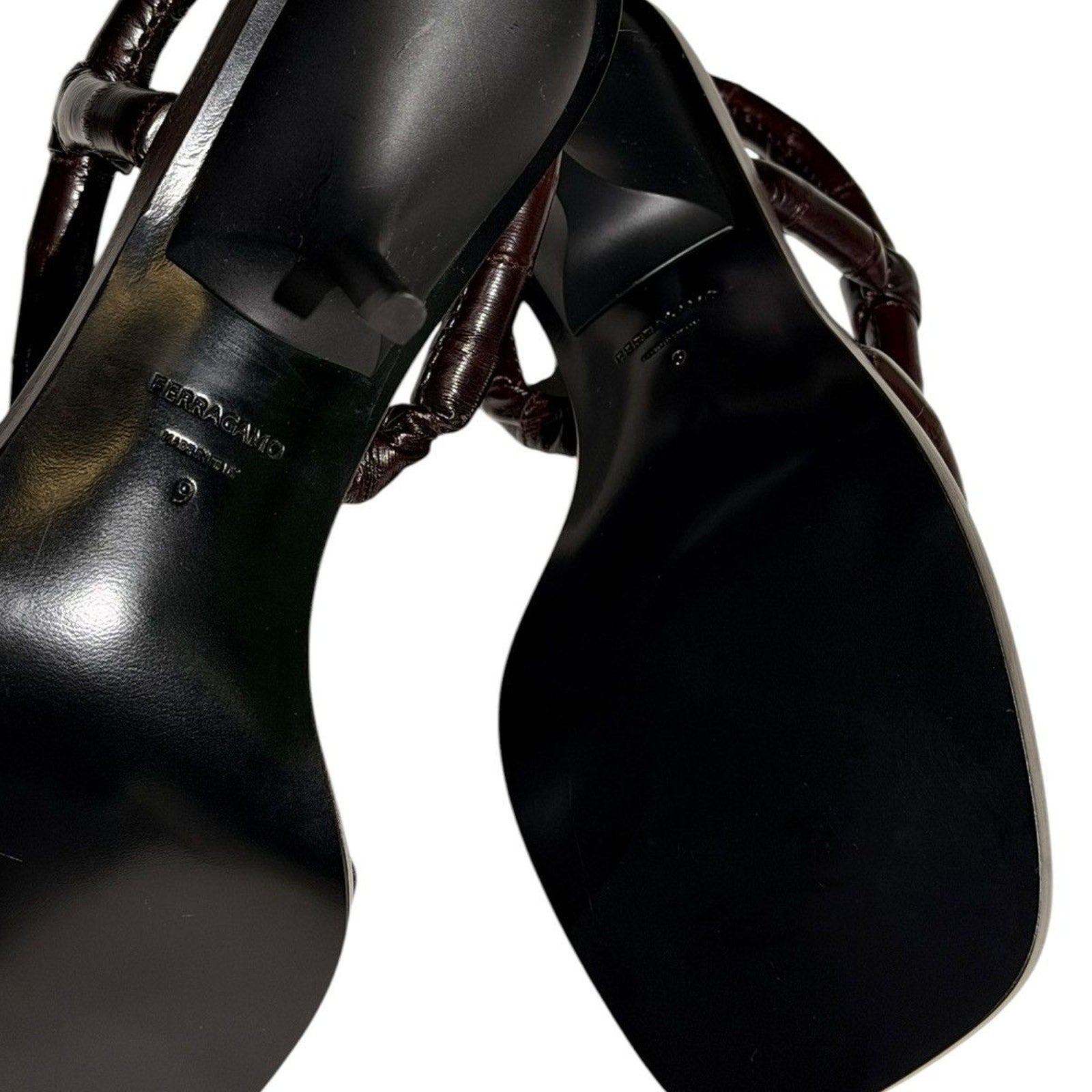 Fleur eel leather heel