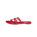 Rockstud caged leather sandal