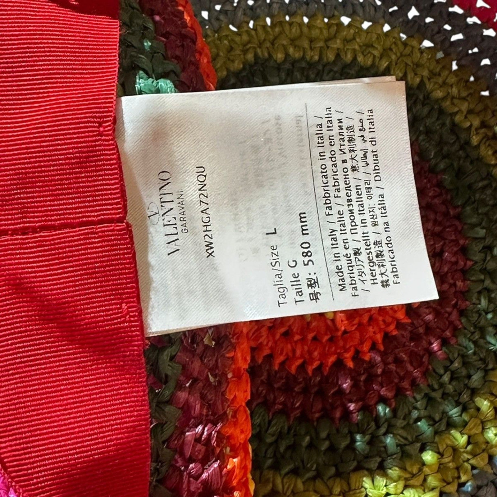 Crochet multicolor bucket hat