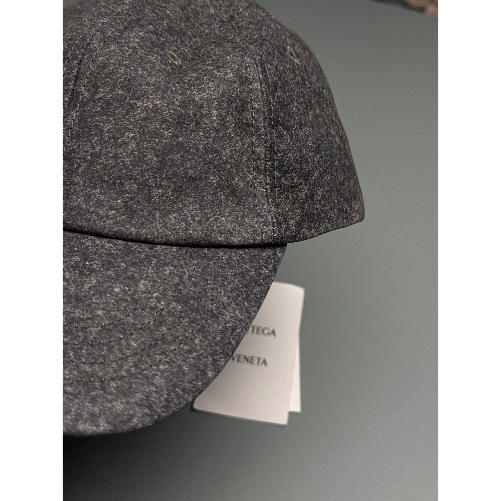 Leather printed hat