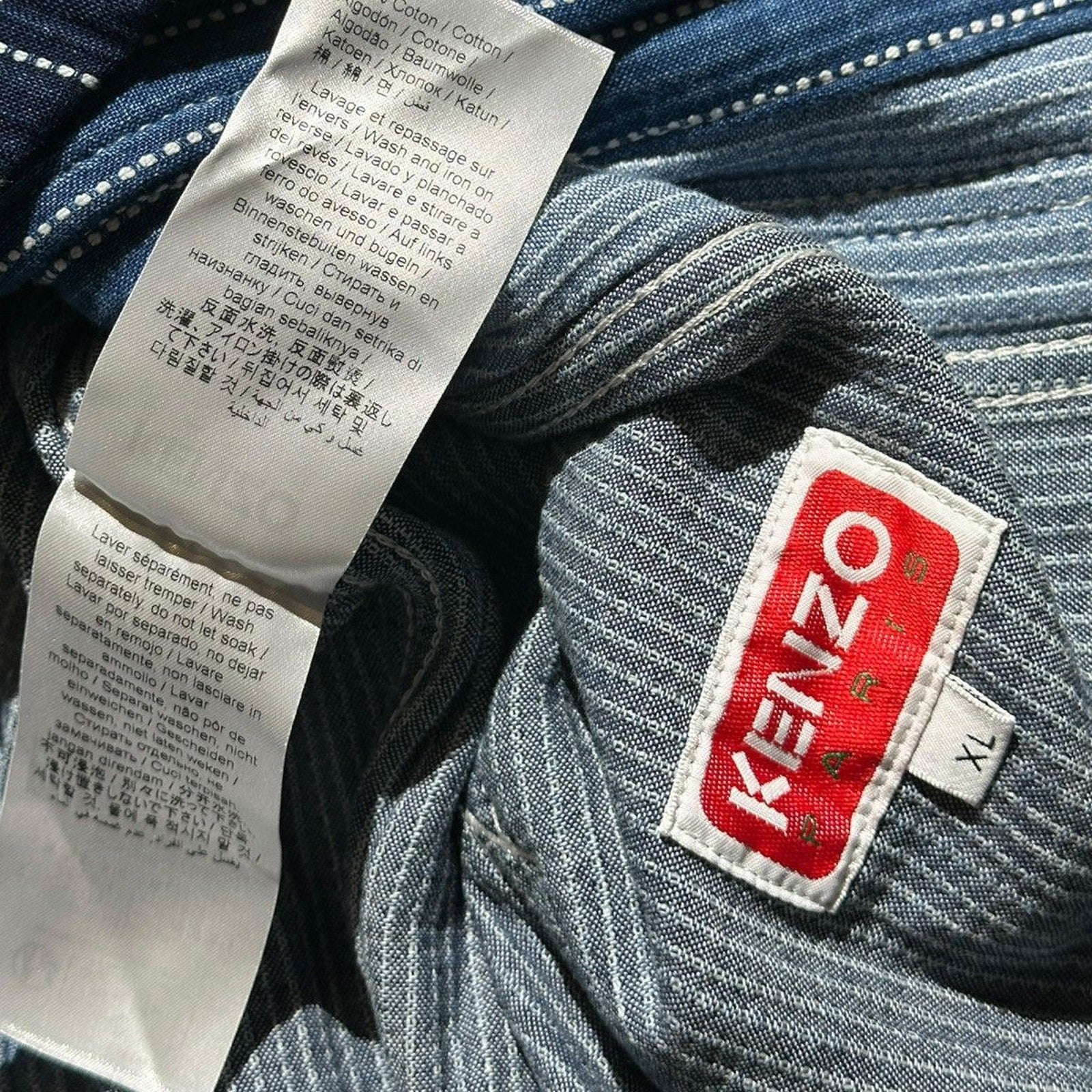 Patchwork striped denim jacket