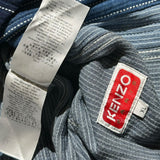 Patchwork striped denim jacket