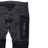 Mixed media patchwork denim