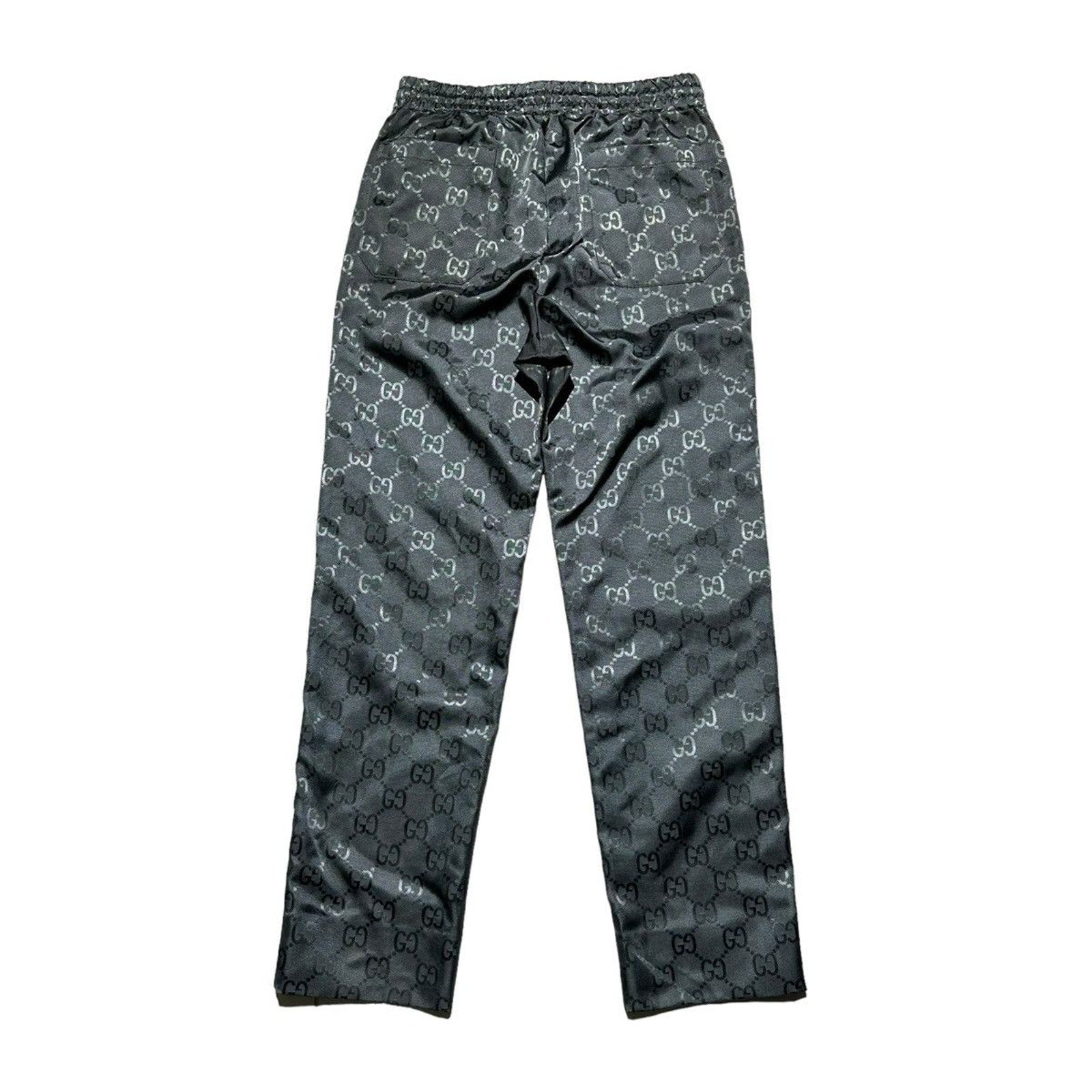 Adjustable Monogram logo jacquard pants