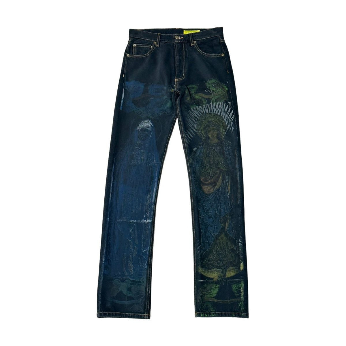 Saint Mary graphic denim