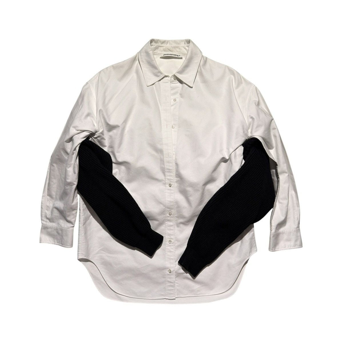 Double arm knit button down