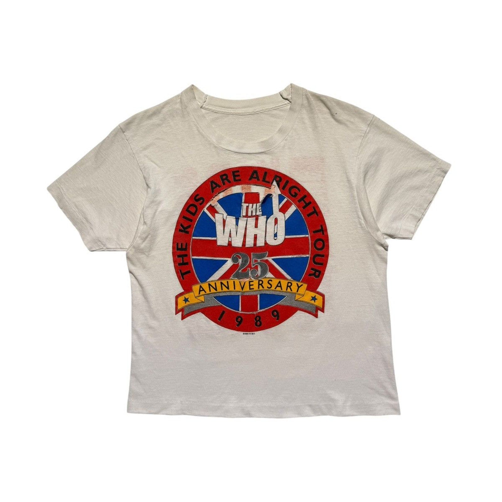 The who 1989 the kids are alright tour tee