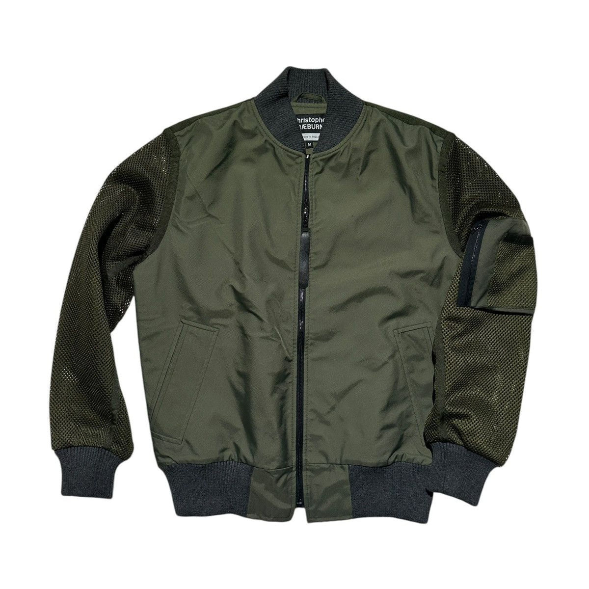 Reconstructed netted patchwork bomber