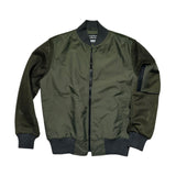 Reconstructed netted patchwork bomber