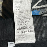 graffiti runway denim