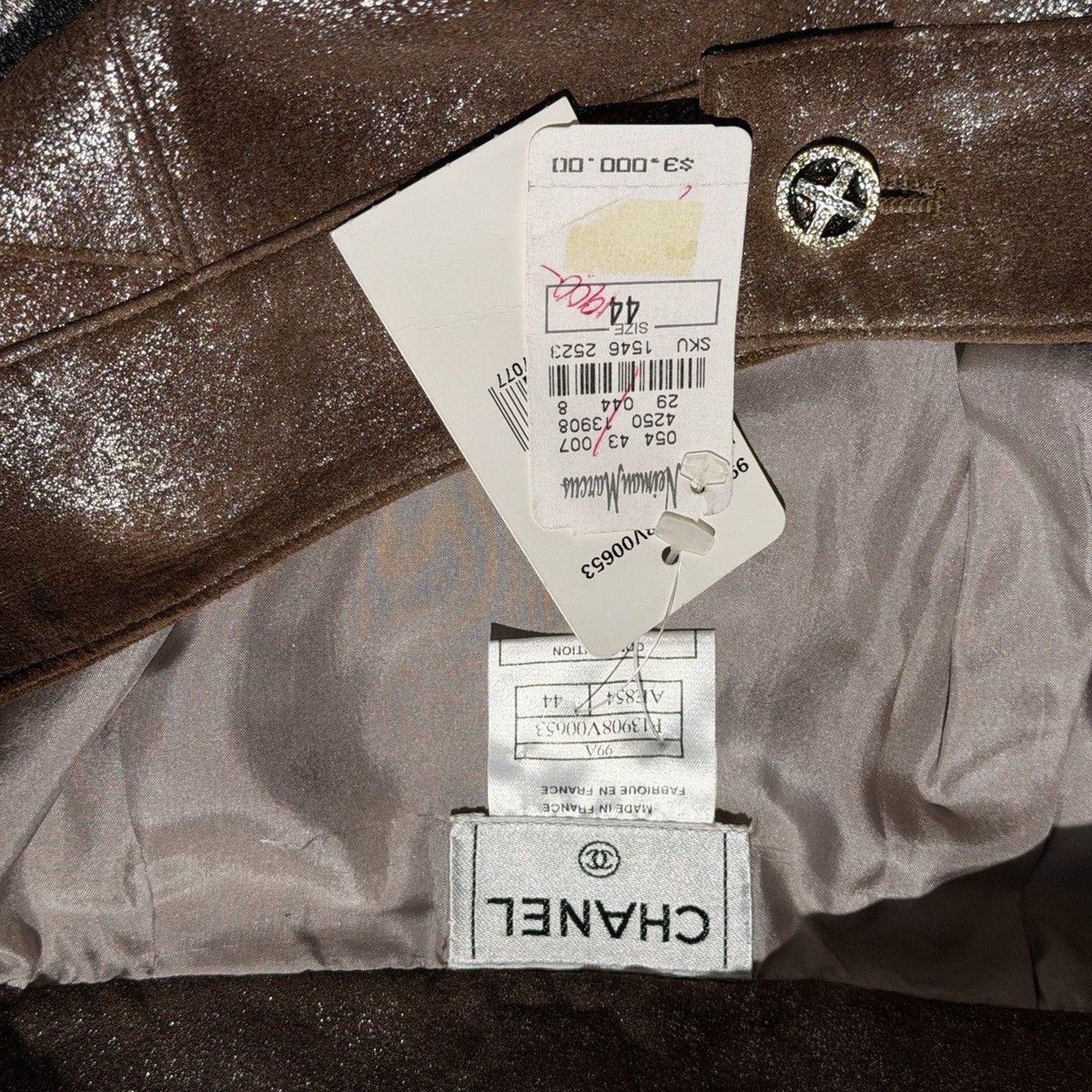 1999 Wide leg glitter leather pant