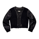 Layered panel zipped bomber