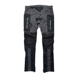 Mixed media patchwork denim
