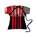 Striped knit stretch t-shirt